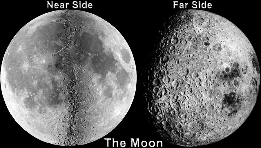 Picture of the near and far side of the Moon